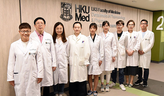 Photo, Dr. Ruby Hoo and her team discovers a novel therapeutic target of ischaemia stroke