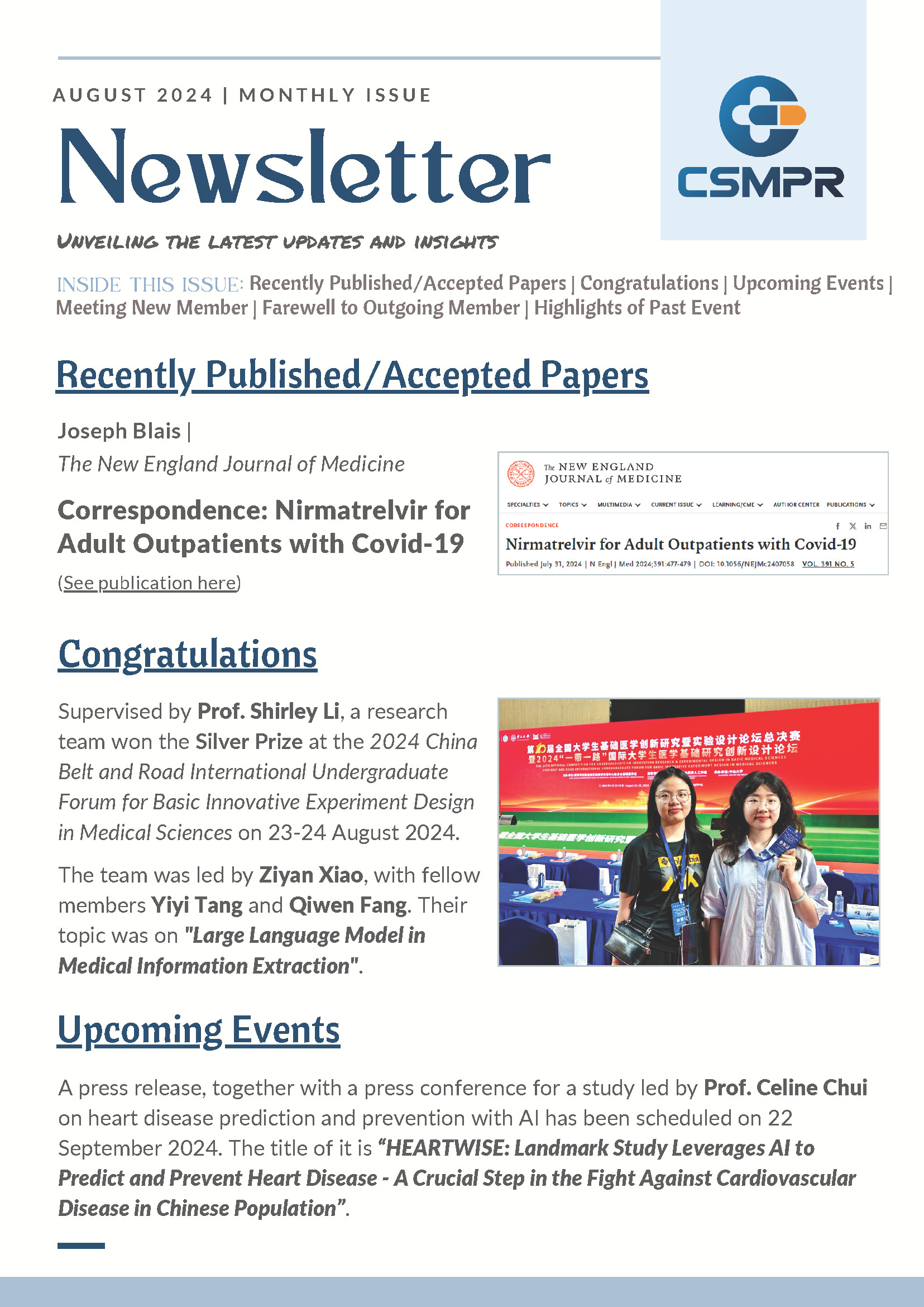 CSMPR Newsletter Aug 2024Page1
