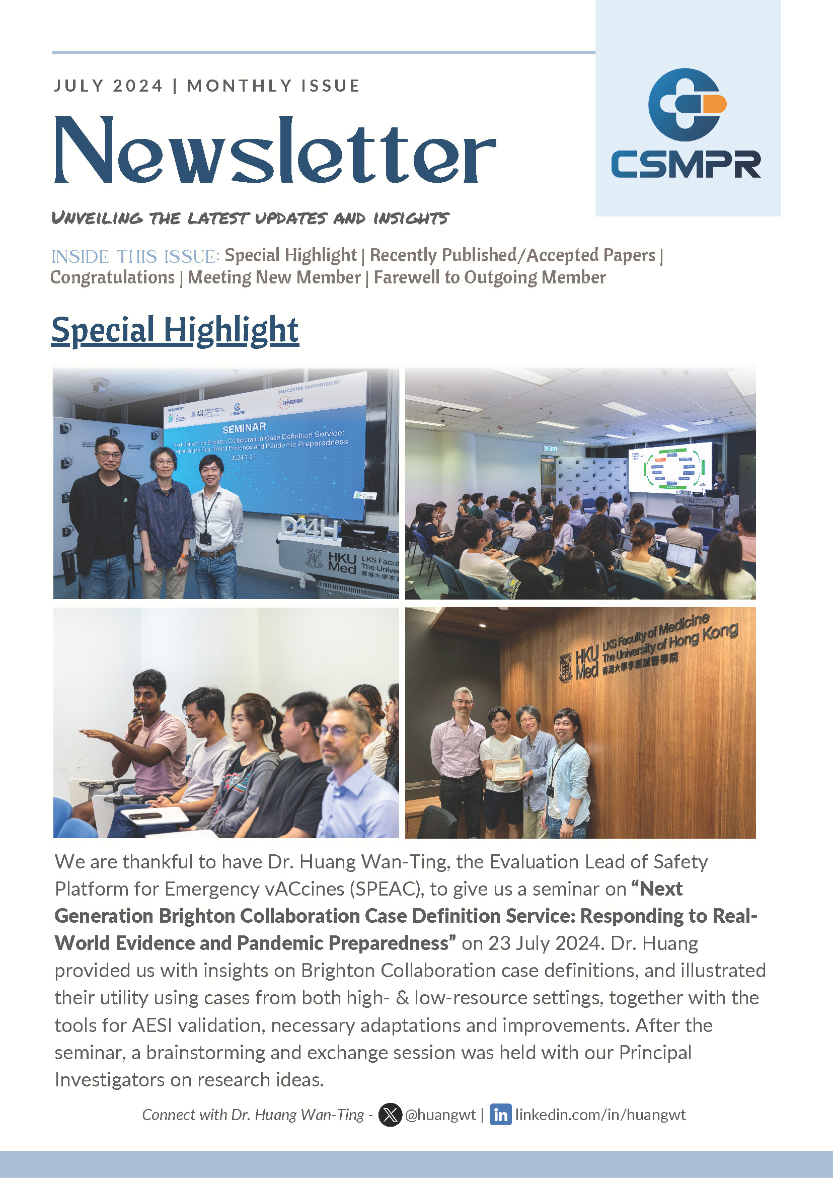 CSMPR Newsletter July 2024Page1